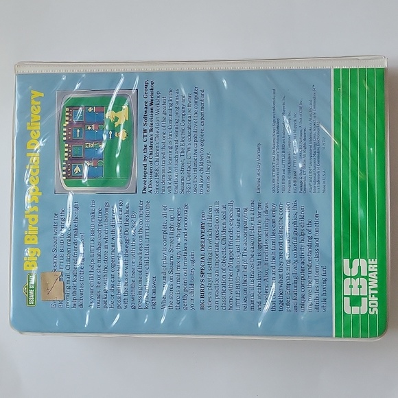 Sesame Street Big Bird's Special Delivery CBS Software 1984 Commodore 64 Atari - Picture 10 of 11